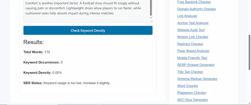 Keyword Density Checker free